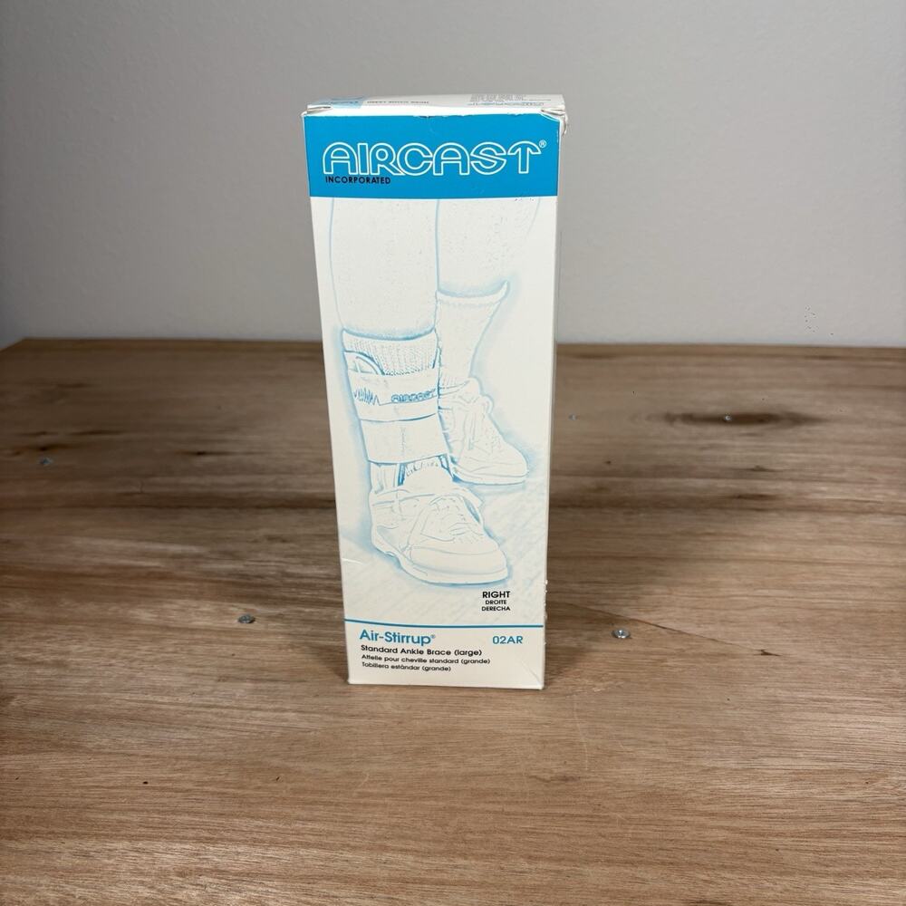 Aircast Inc. Air-Stirrup Standard Ankle Support‎ Brace 02AR - RIGHT (Large) CIB